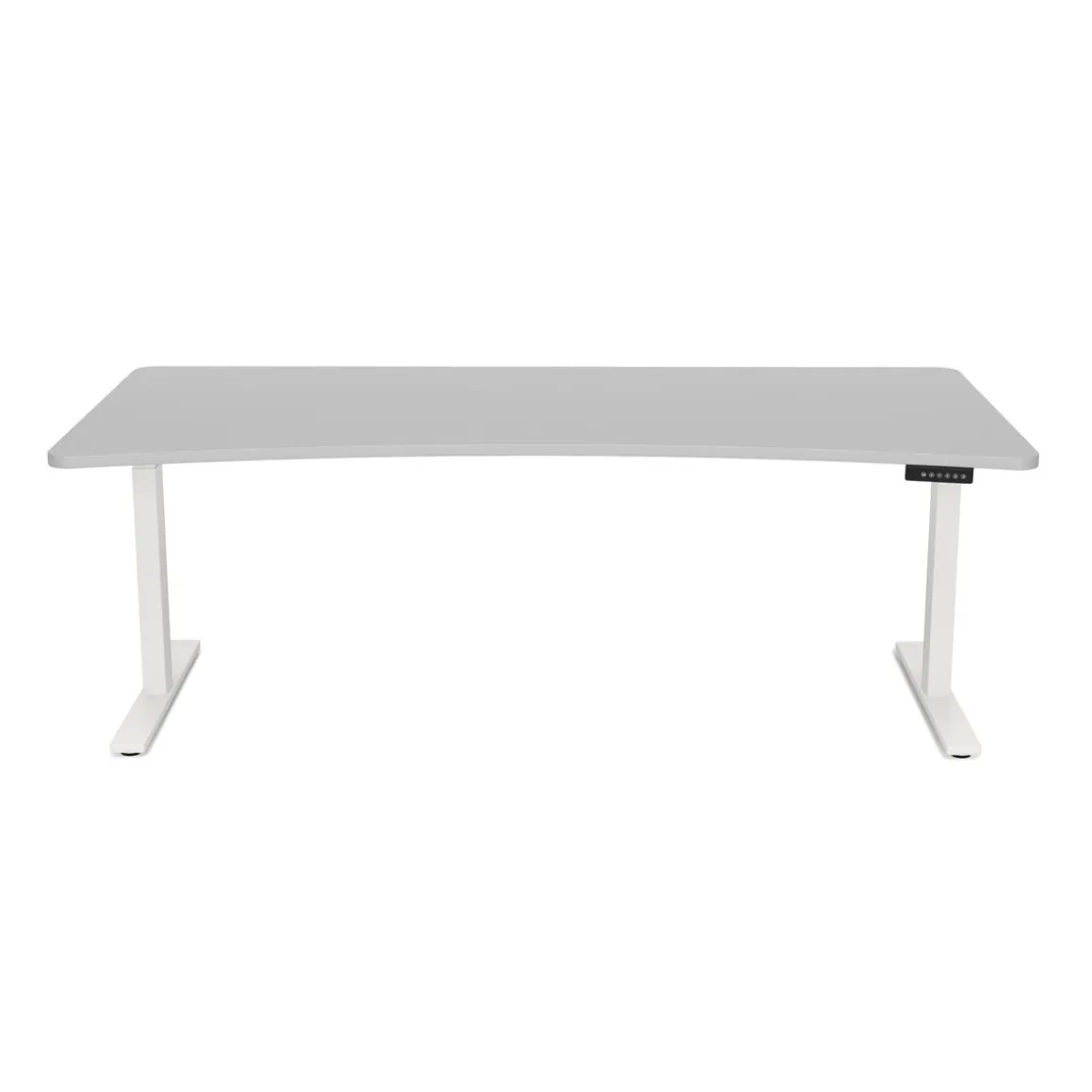 Stehpult elektrisch PREMIUM grau/weiss 200 x 92 cm