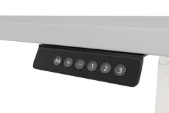 Stehpult elektrisch PREMIUM grau/weiss 200 x 92 cm