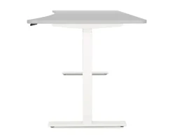 Stehpult elektrisch PREMIUM grau/weiss 200 x 92 cm