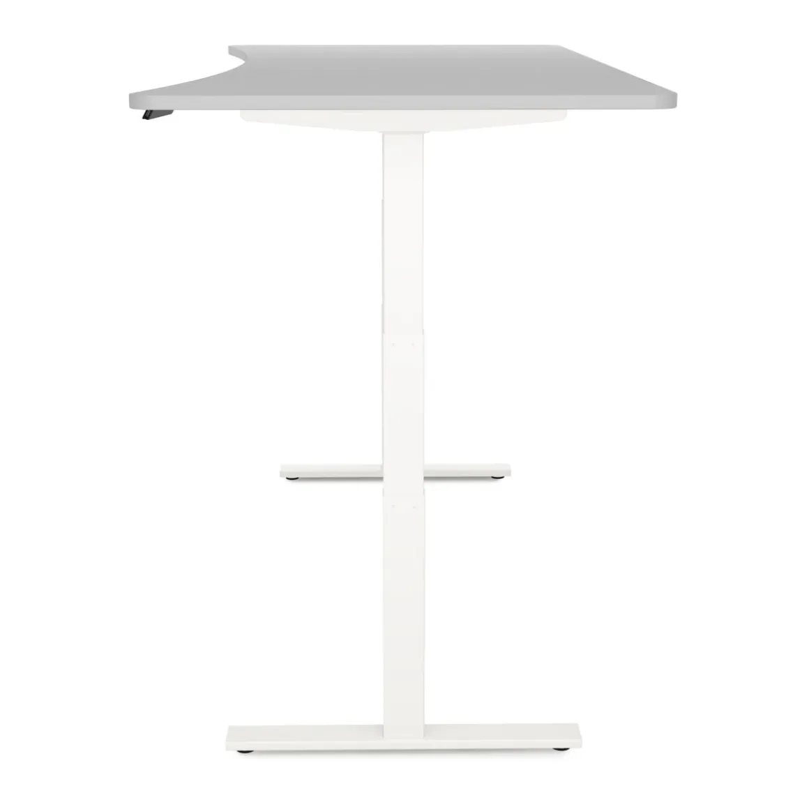 Stehpult elektrisch PREMIUM grau/weiss 200 x 92 cm