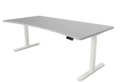Stehpult elektrisch PREMIUM grau/weiss 200 x 92 cm