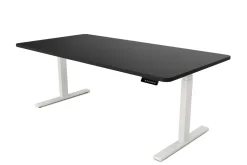 Stehpult elektrisch PREMIUM schwarz/weiss 180 x 90 cm
