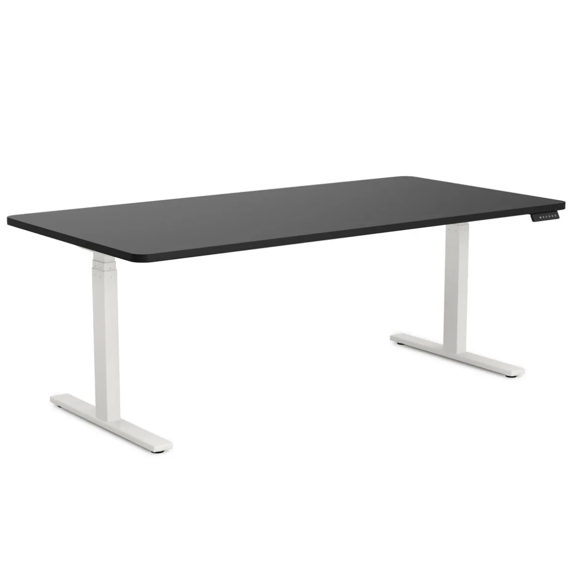 Stehpult elektrisch PREMIUM schwarz/weiss 180 x 90 cm