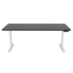 Stehpult elektrisch PREMIUM schwarz/weiss 180 x 90 cm