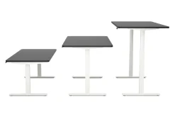 Stehpult elektrisch PREMIUM schwarz/weiss 180 x 90 cm