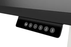 Stehpult elektrisch PREMIUM schwarz/weiss 180 x 90 cm
