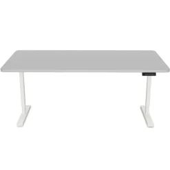 Stehpult elektrisch PREMIUM grau/weiss 160 x 80 cm