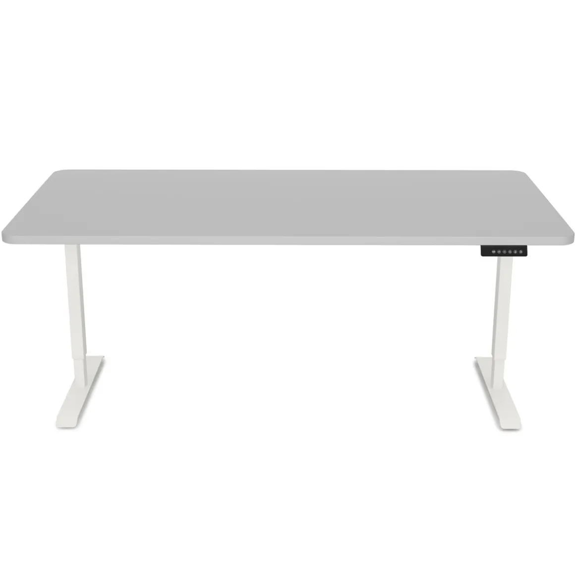 Stehpult elektrisch PREMIUM grau/weiss 160 x 80 cm