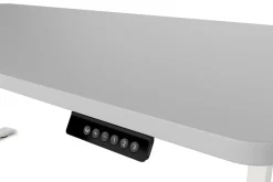 Stehpult elektrisch PREMIUM grau/weiss 160 x 80 cm