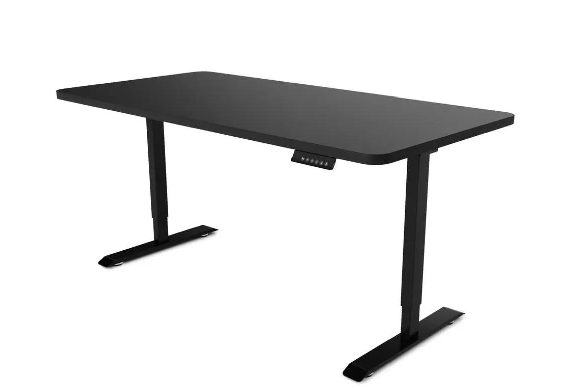Stehpult elektrisch PREMIUM schwarz 140 x 70 cm