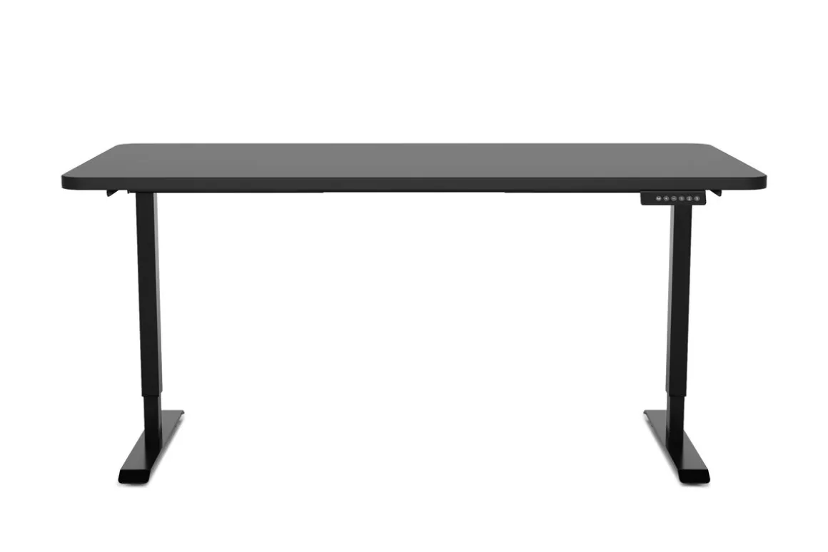 Stehpult elektrisch PREMIUM schwarz 140 x 70 cm