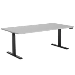 Stehpult elektrisch PREMIUM grau/schwarz 180 x 90 cm