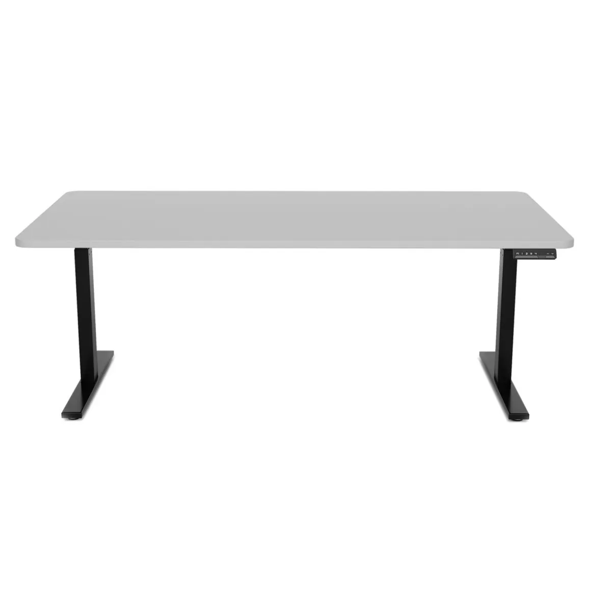 Stehpult elektrisch PREMIUM grau/schwarz 180 x 90 cm
