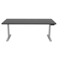 Stehpult elektrisch PREMIUM schwarz/grau 180 x 90 cm