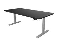 Stehpult elektrisch PREMIUM schwarz/grau 180 x 90 cm