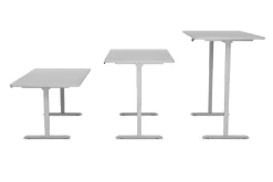 Stehpult elektrisch PREMIUM grau 160 x 80 cm