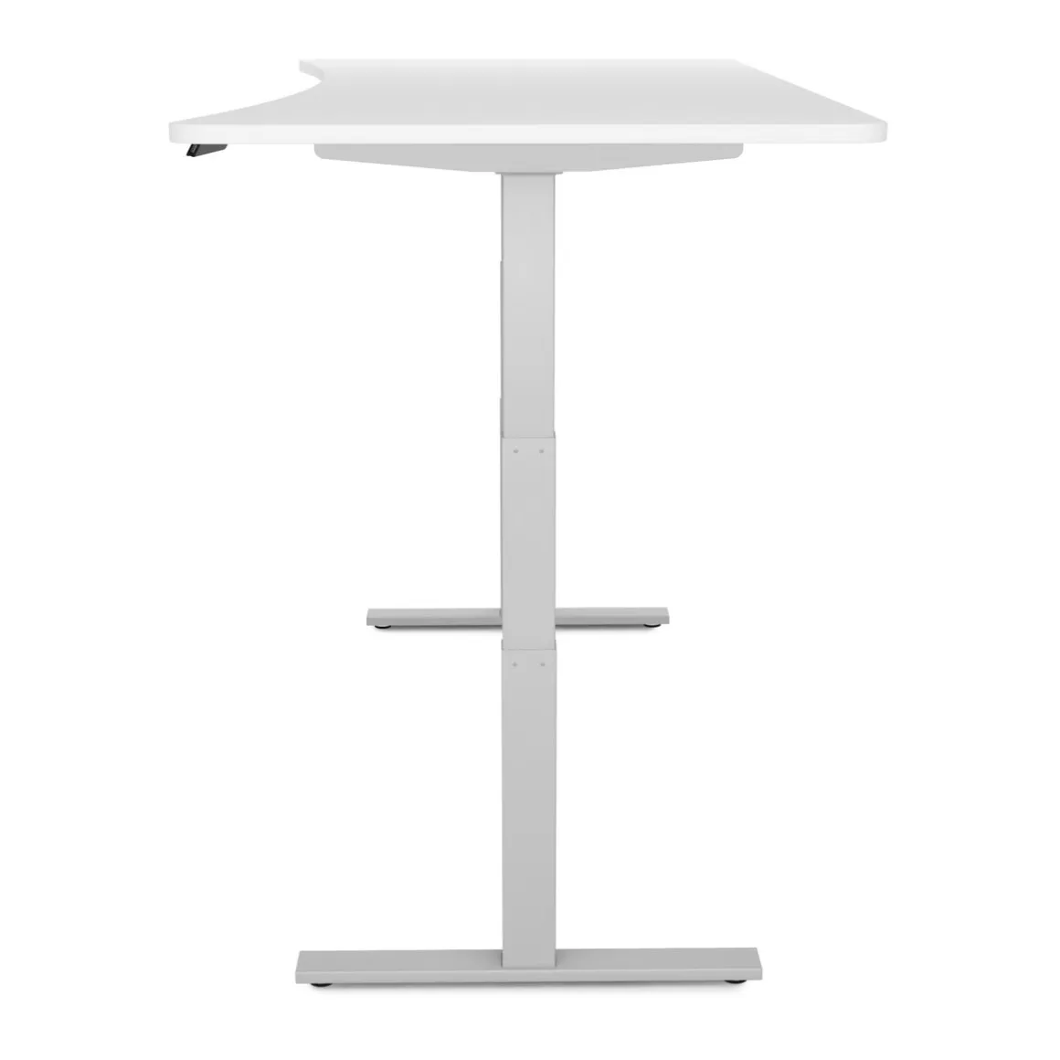 Stehpult elektrisch PREMIUM weiss/grau 200 x 92 cm