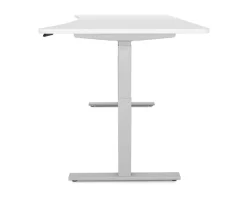 Stehpult elektrisch PREMIUM weiss/grau 200 x 92 cm