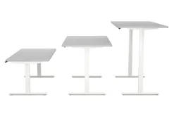 Stehpult elektrisch PREMIUM grau/weiss 180 x 90 cm