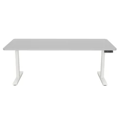 Stehpult elektrisch PREMIUM grau/weiss 180 x 90 cm