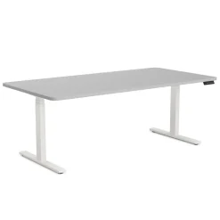 Stehpult elektrisch PREMIUM grau/weiss 180 x 90 cm