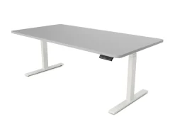 Stehpult elektrisch PREMIUM grau/weiss 180 x 90 cm