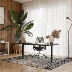 Stehpult elektrisch PREMIUM schwarz 160 x 80 cm