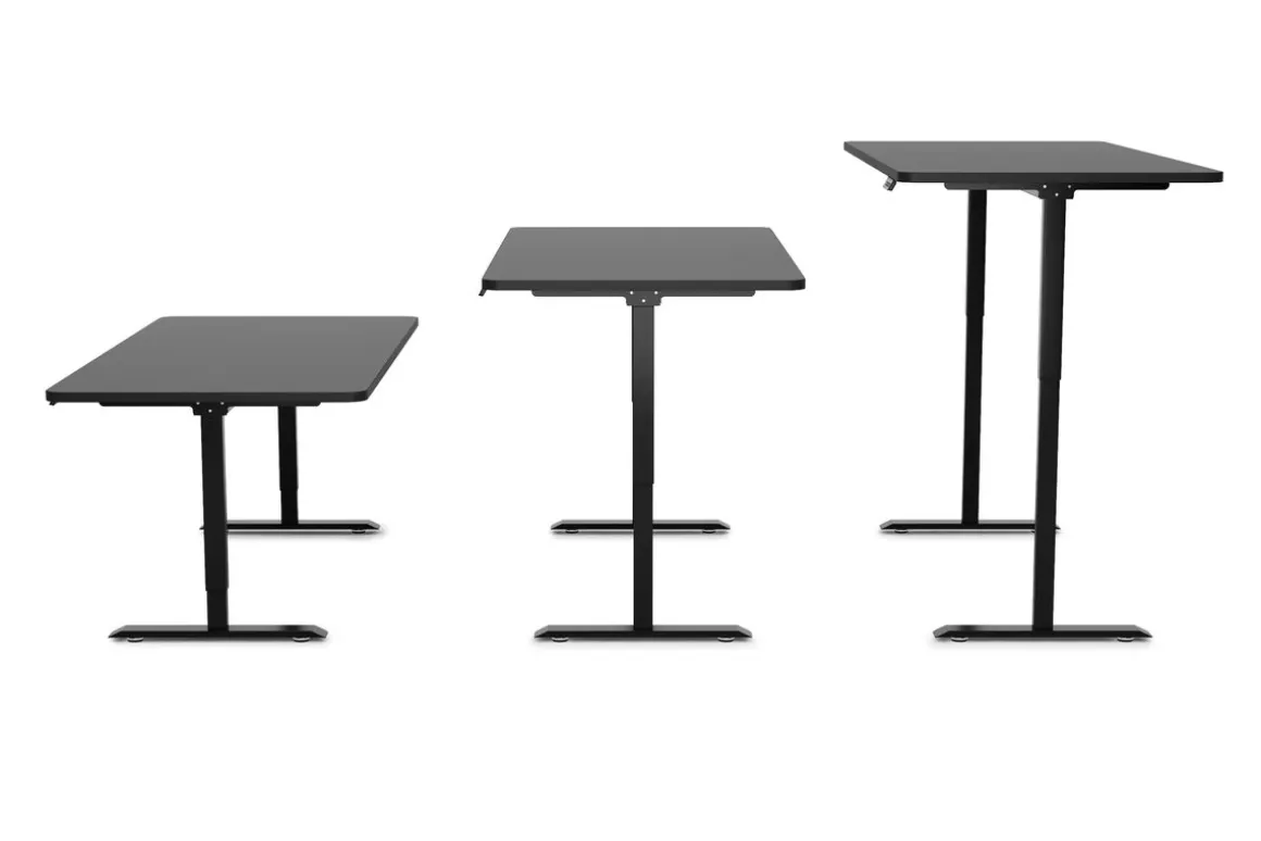 Stehpult elektrisch PREMIUM schwarz 160 x 80 cm