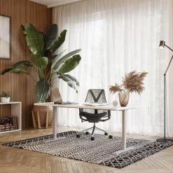 Stehpult elektrisch PREMIUM weiss/grau 160 x 80 cm