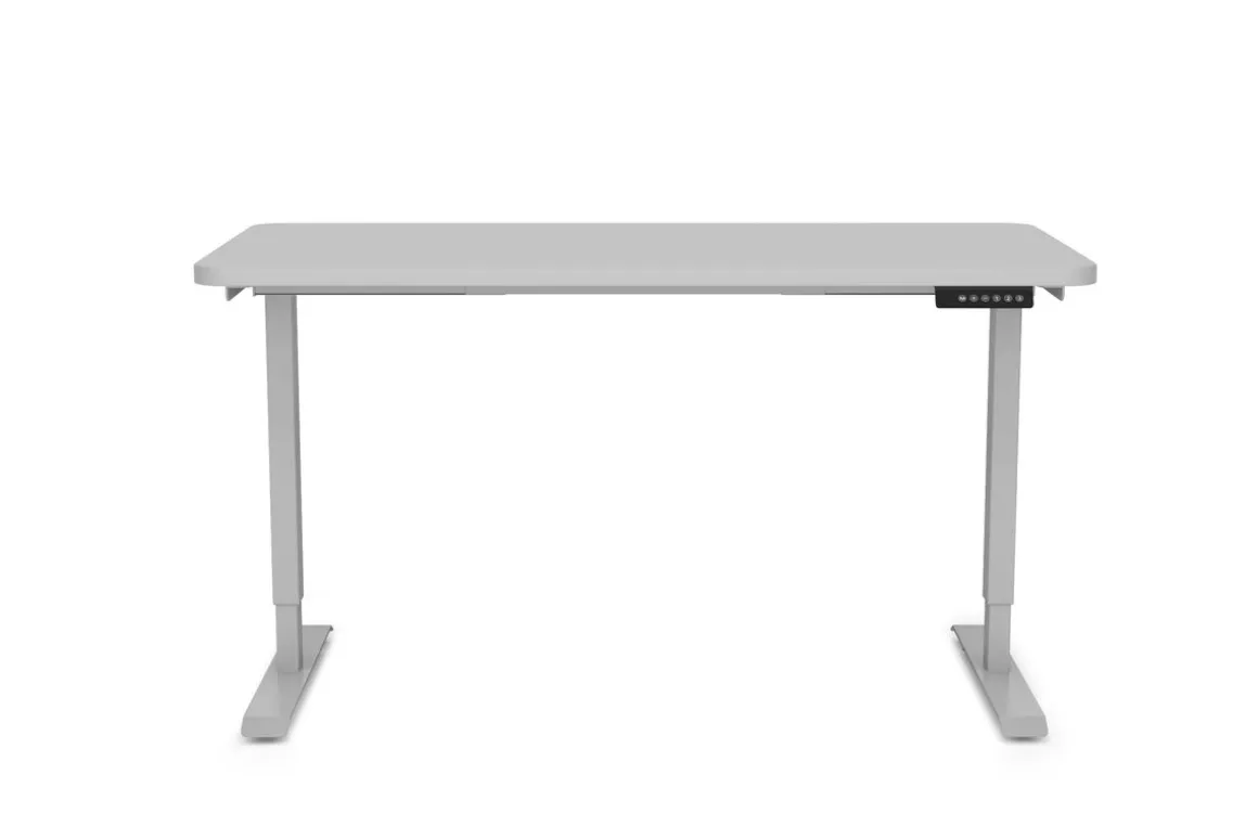 Stehpult elektrisch PREMIUM grau 120 x 60 cm