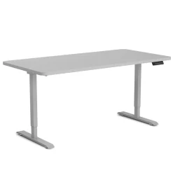 Stehpult elektrisch PREMIUM grau 140 x 70 cm