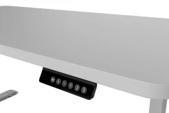 Stehpult elektrisch PREMIUM grau 140 x 70 cm