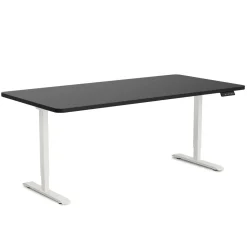 Stehpult elektrisch PREMIUM schwarz/weiss 160 x 80 cm