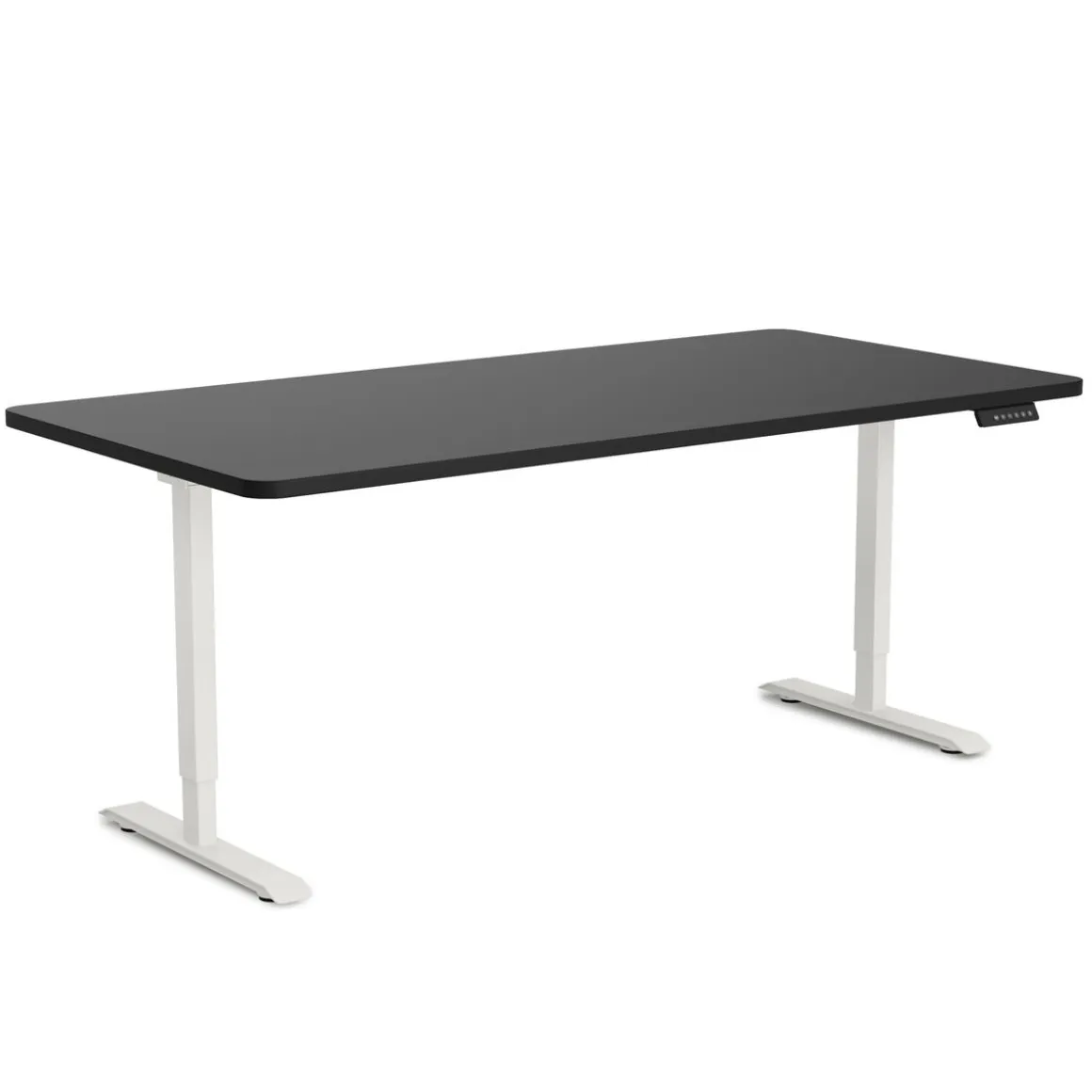 Stehpult elektrisch PREMIUM schwarz/weiss 160 x 80 cm
