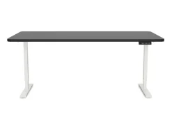 Stehpult elektrisch PREMIUM schwarz/weiss 160 x 80 cm