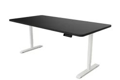 Stehpult elektrisch PREMIUM schwarz/weiss 160 x 80 cm
