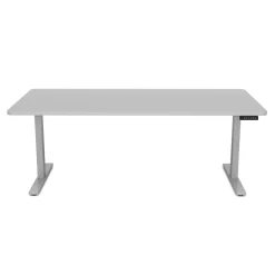 Stehpult elektrisch PREMIUM grau 180 x 90 cm