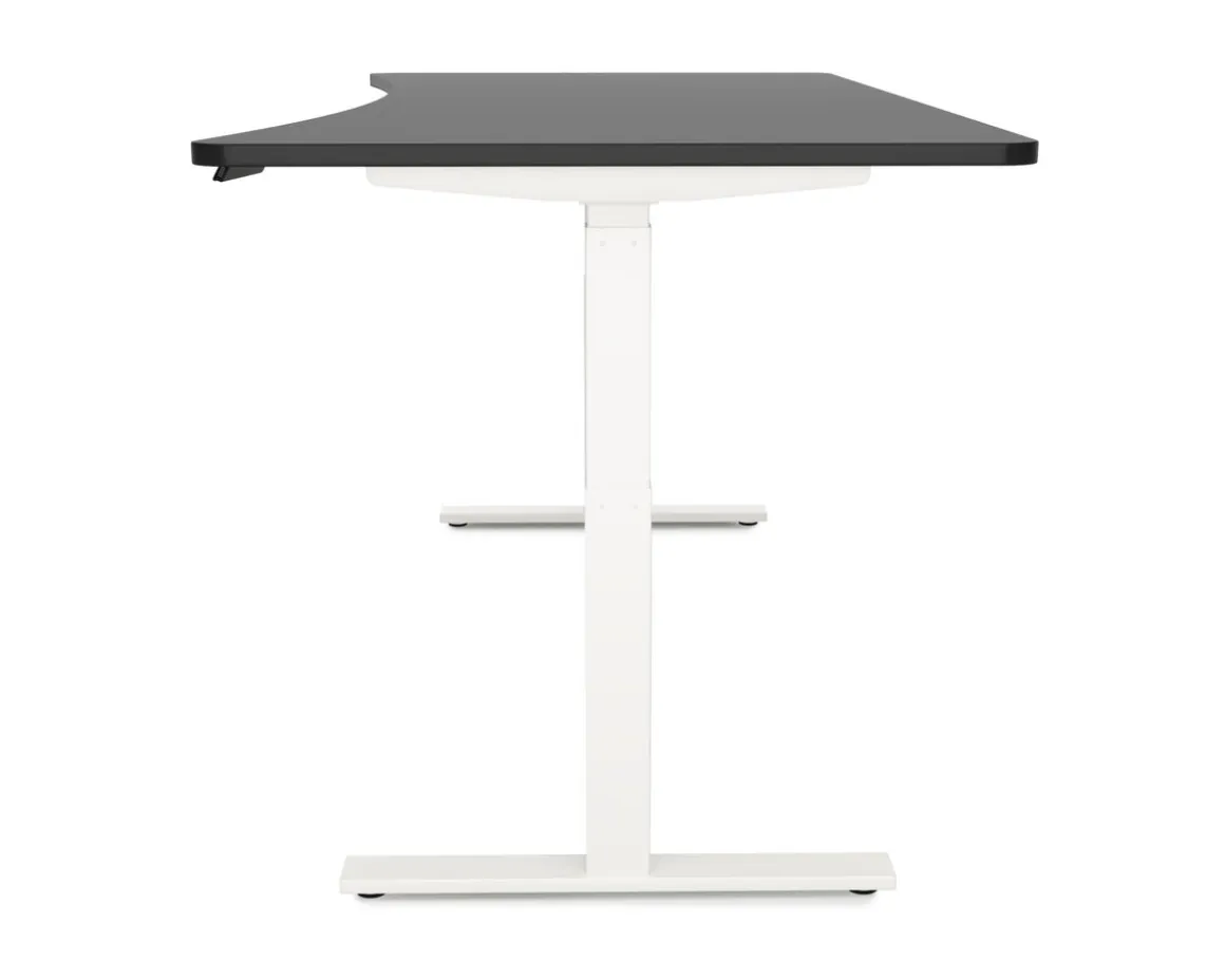 Stehpult elektrisch PREMIUM schwarz/weiss 200 x 92 cm