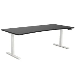 Stehpult elektrisch PREMIUM schwarz/weiss 200 x 92 cm