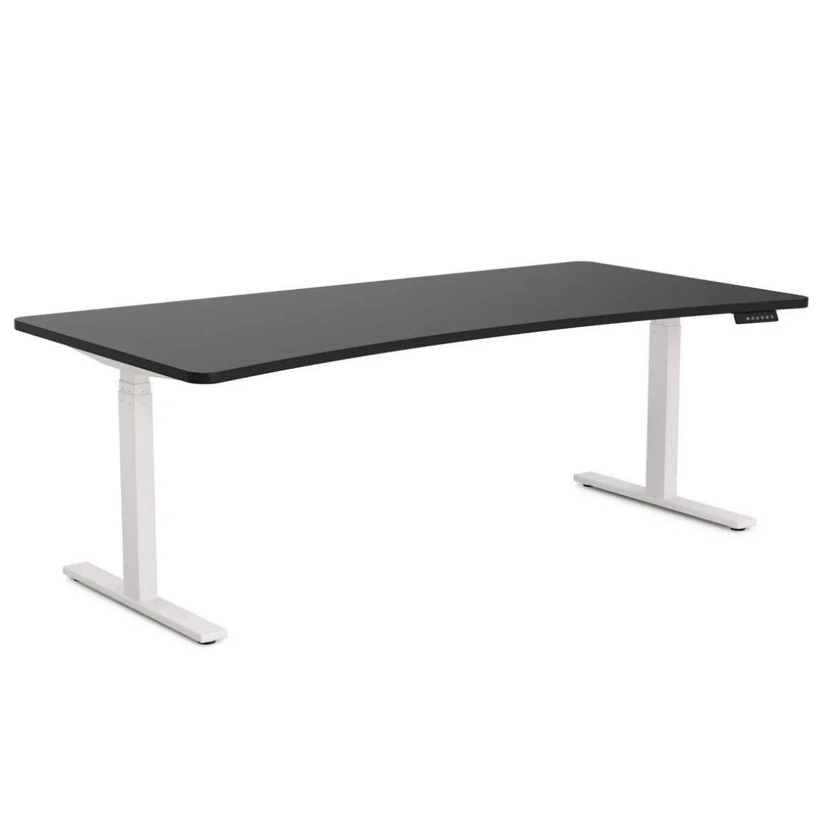 Stehpult elektrisch PREMIUM schwarz/weiss 200 x 92 cm