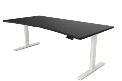 Stehpult elektrisch PREMIUM schwarz/weiss 200 x 92 cm
