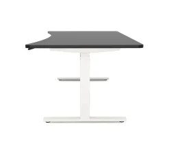 Stehpult elektrisch PREMIUM schwarz/weiss 200 x 92 cm