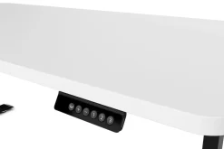 Stehpult elektrisch PREMIUM weiss/schwarz 160 x 80 cm