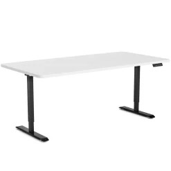 Stehpult elektrisch PREMIUM weiss/schwarz 160 x 80 cm