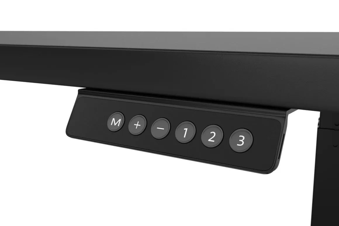 Stehpult elektrisch PREMIUM schwarz 200 x 92 cm