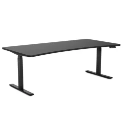 Stehpult elektrisch PREMIUM schwarz 200 x 92 cm
