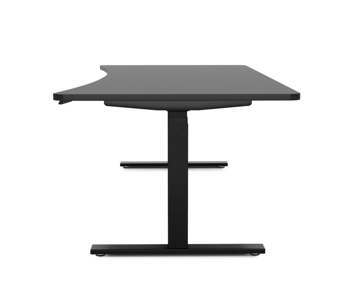 Stehpult elektrisch PREMIUM schwarz 200 x 92 cm