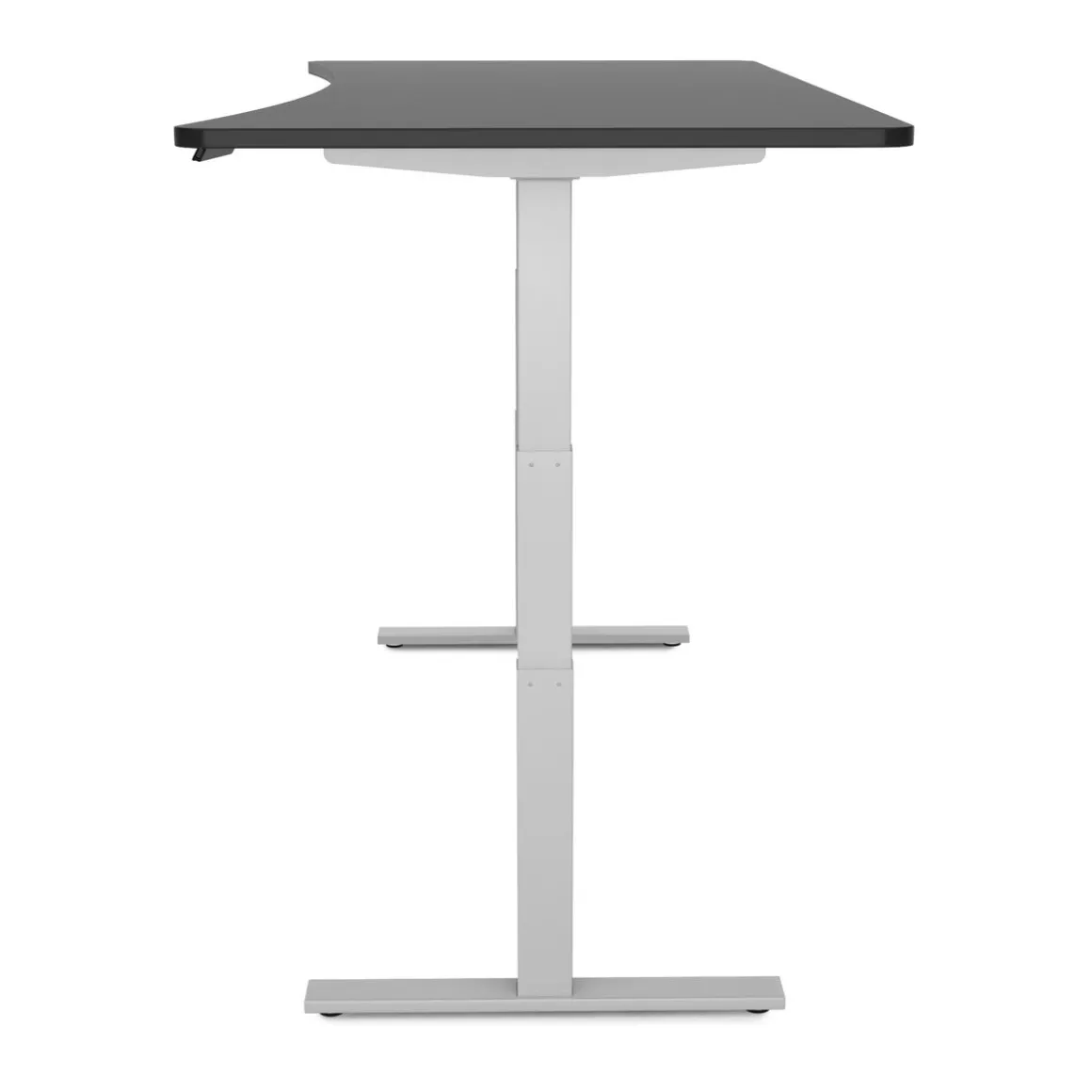 Stehpult elektrisch PREMIUM schwarz/grau 200 x 92 cm