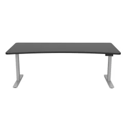 Stehpult elektrisch PREMIUM schwarz/grau 200 x 92 cm