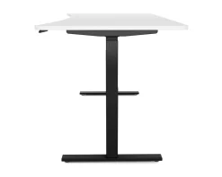 Stehpult elektrisch PREMIUM weiss/schwarz 200 x 92 cm